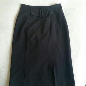 Black pencil skirt